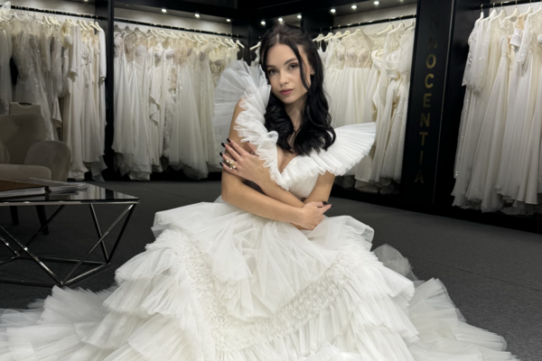 Ein Brautkleid aus dem Angebot der Firma Innocentia