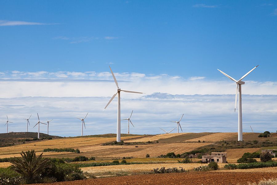Windkrafträder in Tunesien
